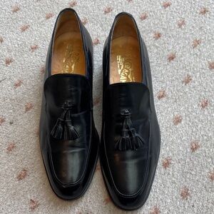 Salvatore Ferragamo Classic Black Tassel Loafers